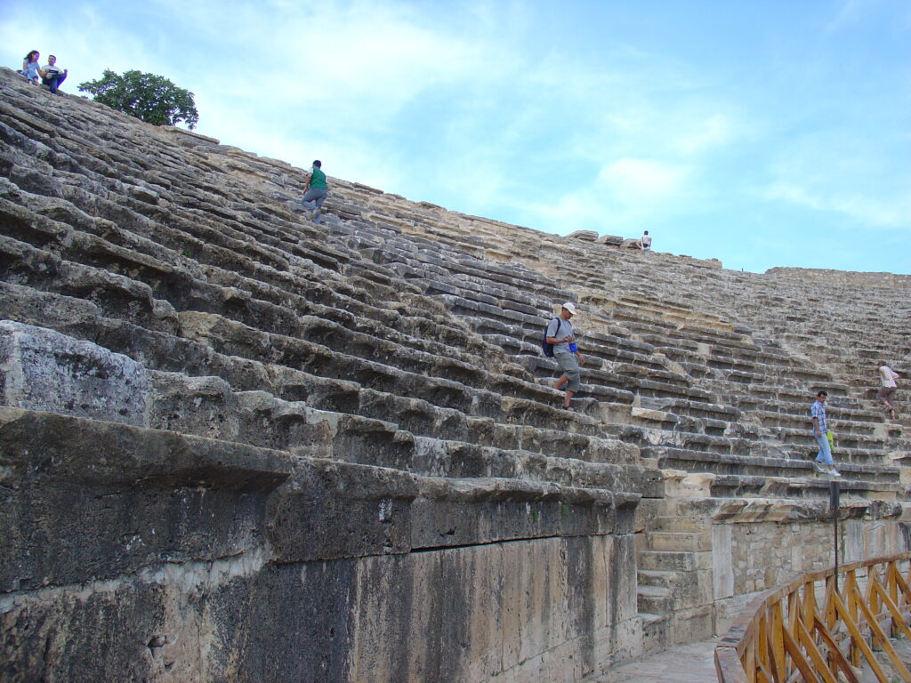 The majestic Aspendos Theater with its perfectly preserved seating