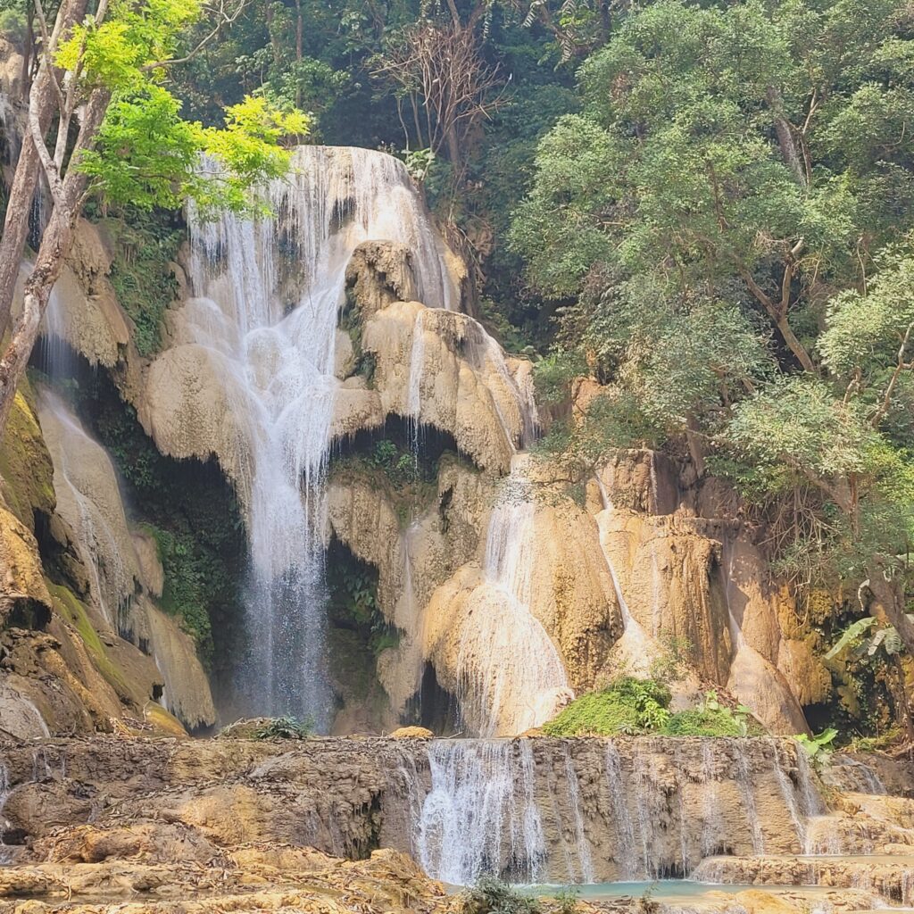 Kuang Si Waterfalls - turquoise cascades in Laos